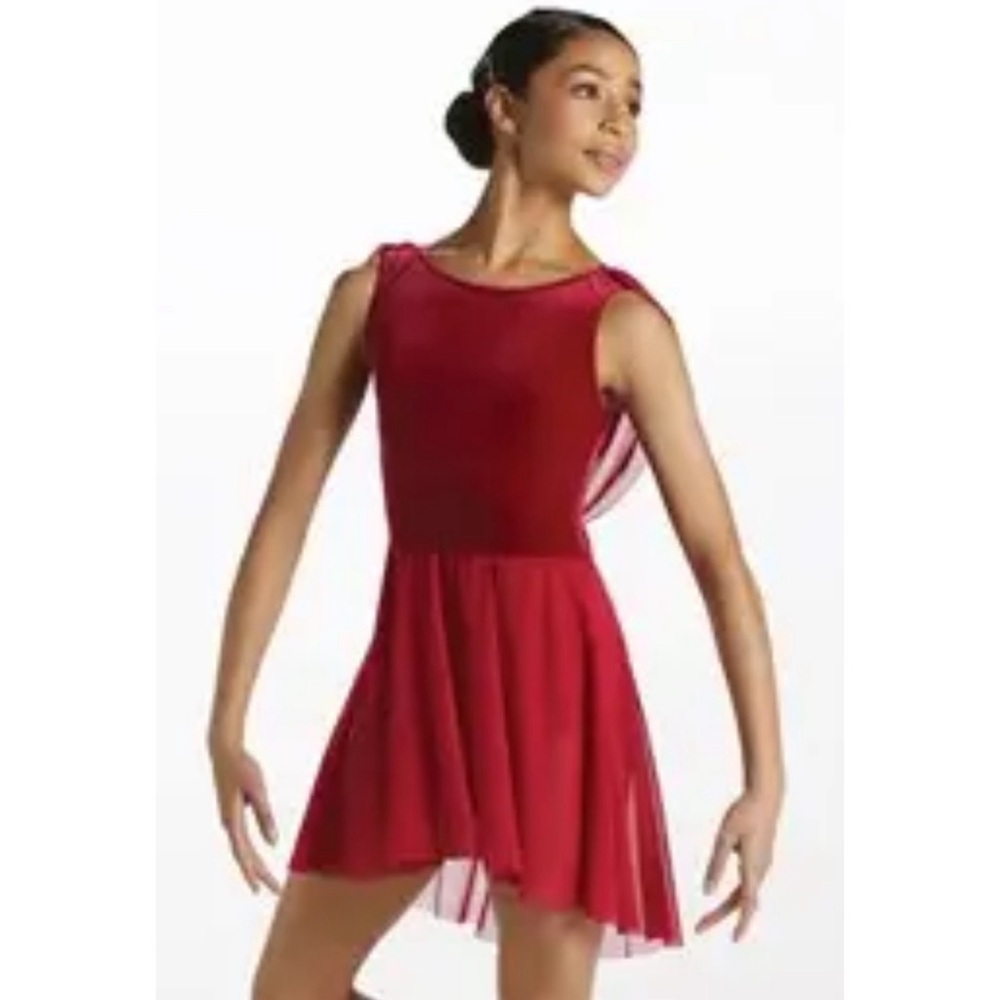 WEISSMAN Girls Dance Costume Red size M
